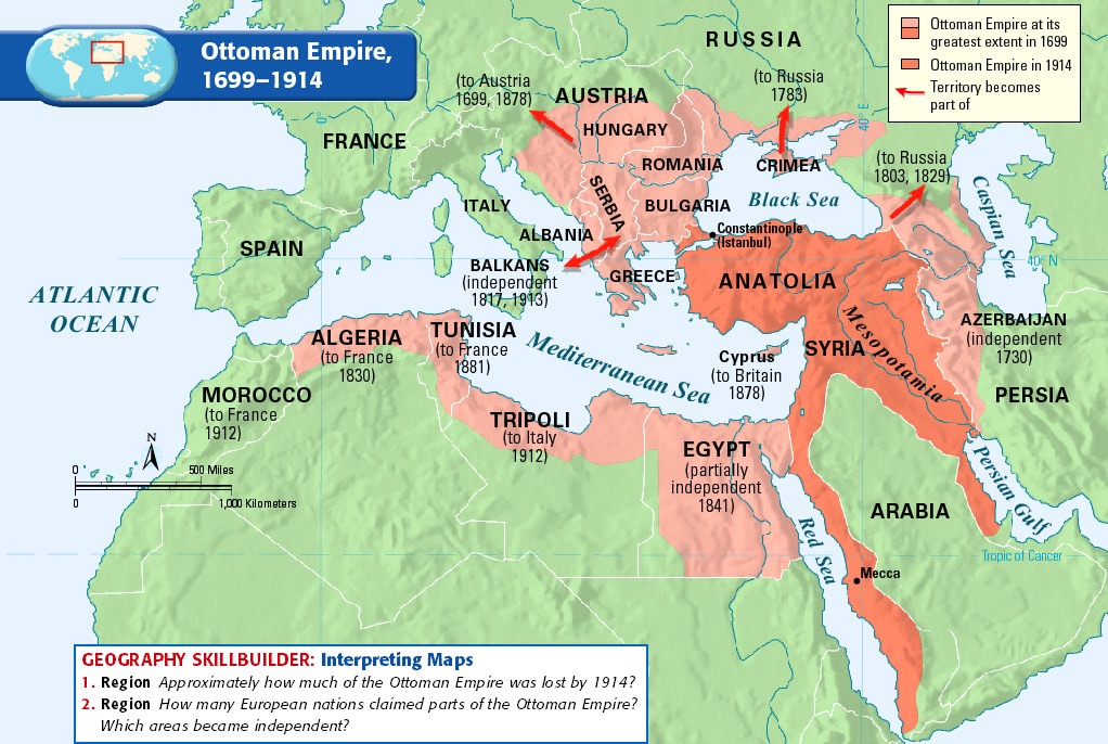 Extent of the Ottoman Empire 1699-1914. Source: http://bit.ly/1I6tDVo